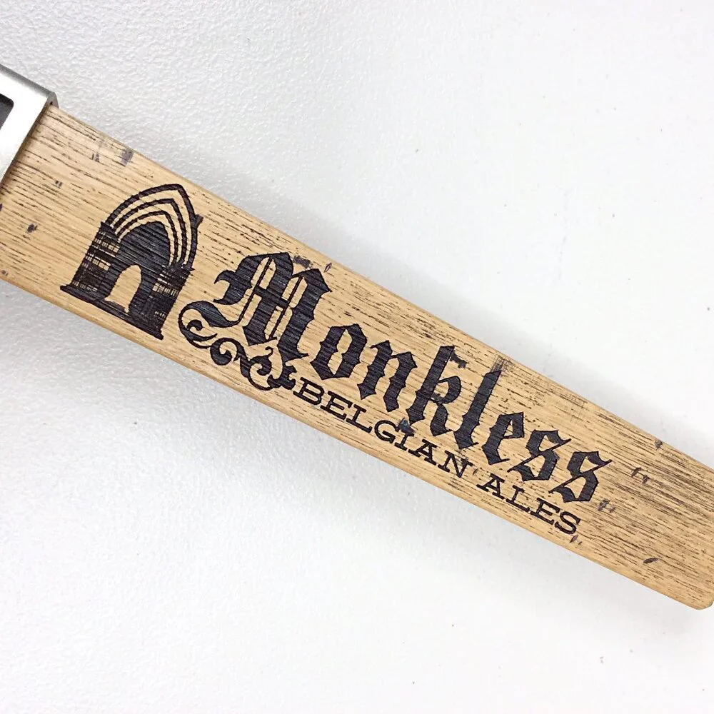 Monkless‎ Belgian Ales Brewing Craft Beer Tap Handle Shepplekofeggan Bend Oregon